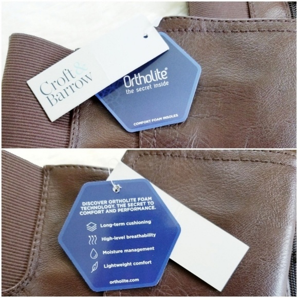 Croft & Barrow Ortholite Armor Brown Riding Boots - Picture 5 of 8